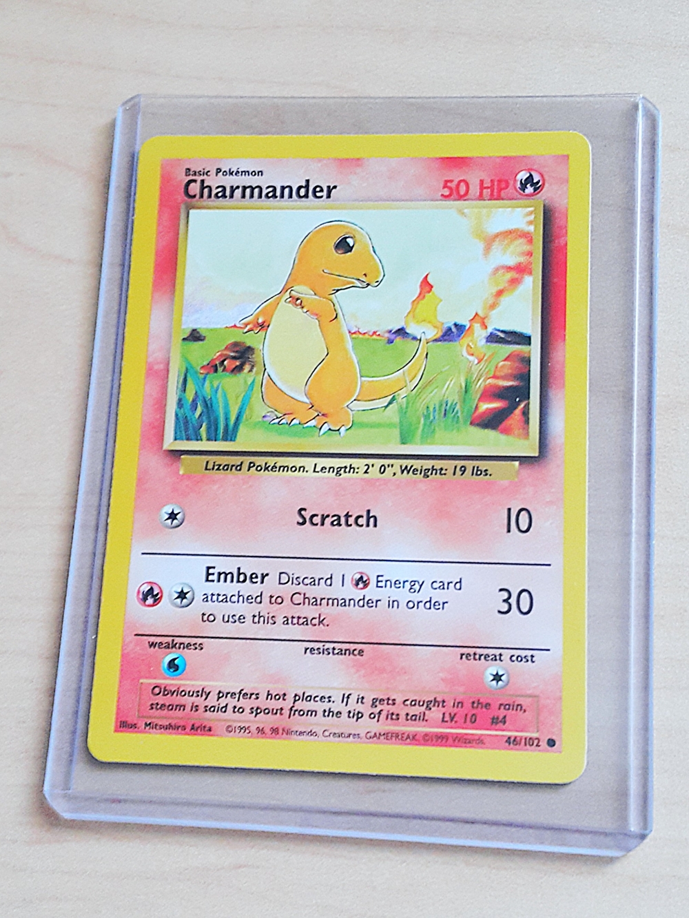MINT Charmander Pokémon Trading Card